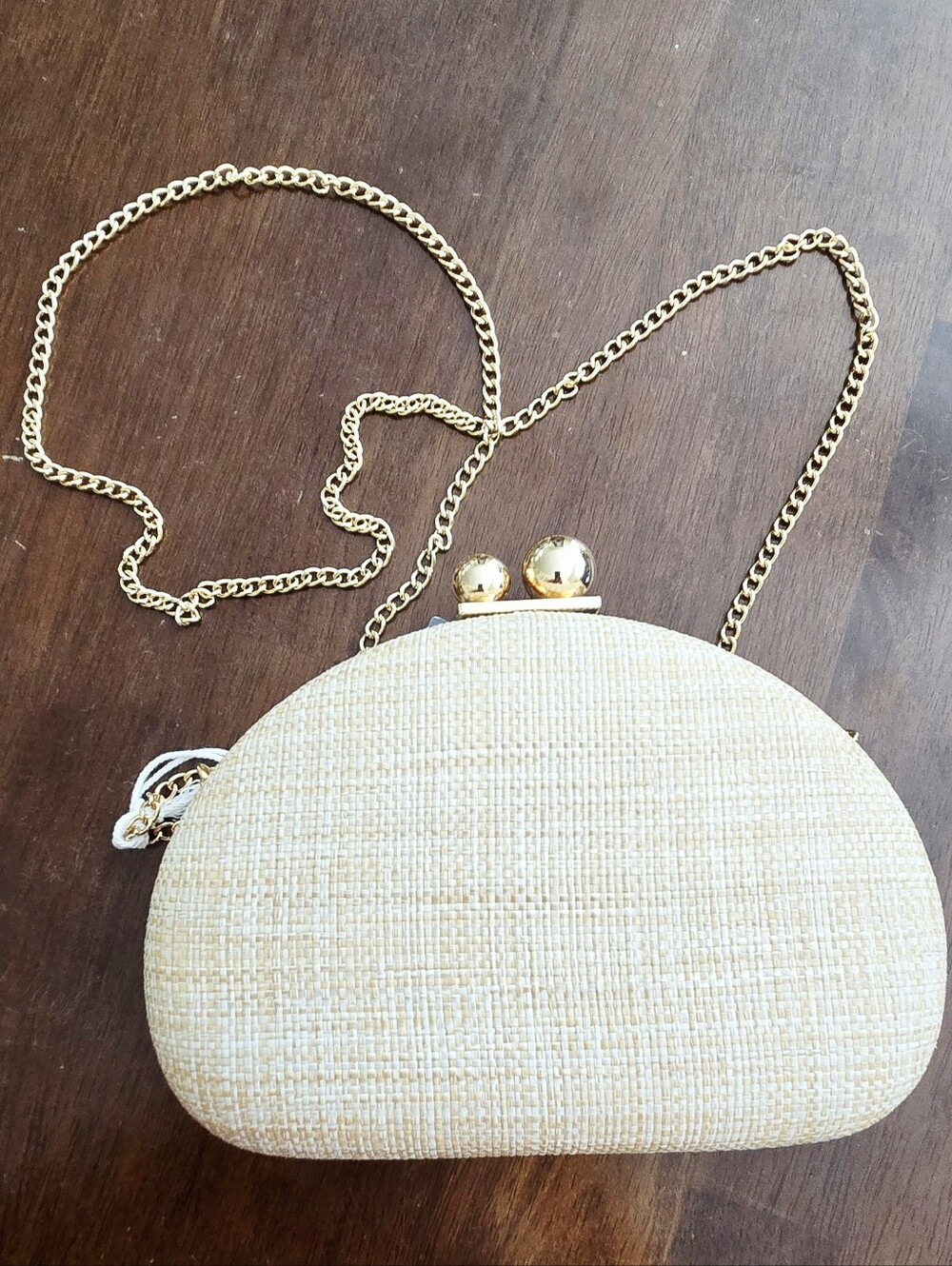 Haute Hippie Cream Straw Clutch - Picture 2 of 5